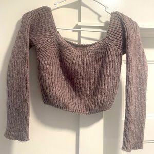 Fashion Nova (L) runs small Sweater Cropped Top